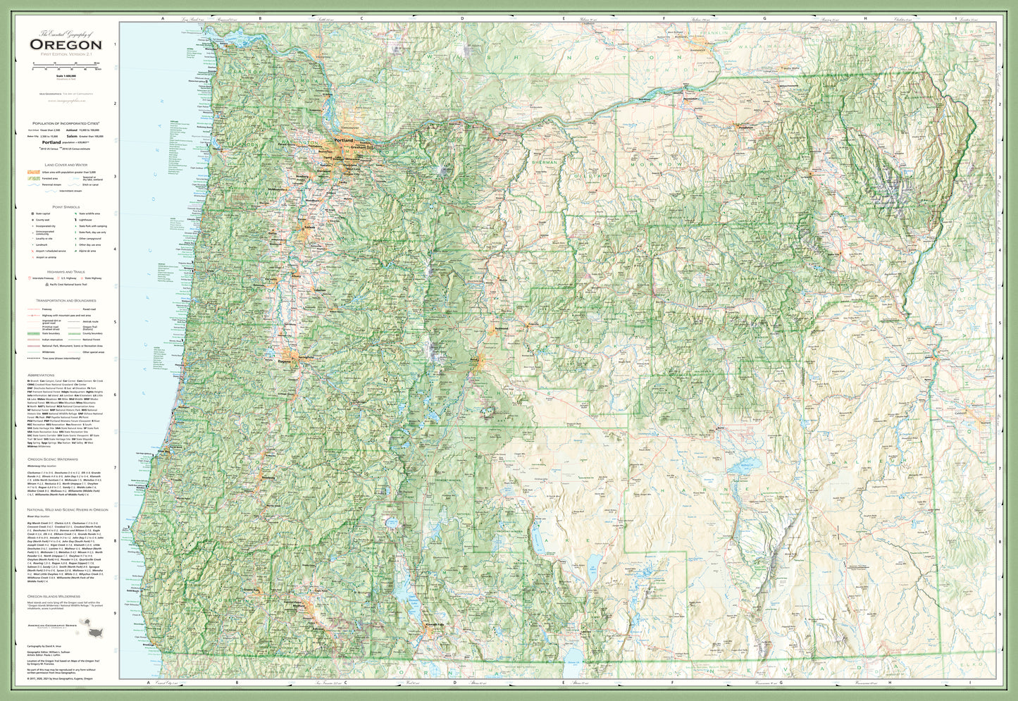 Essential Geography of Oregon, Edition 1, Version 2.1