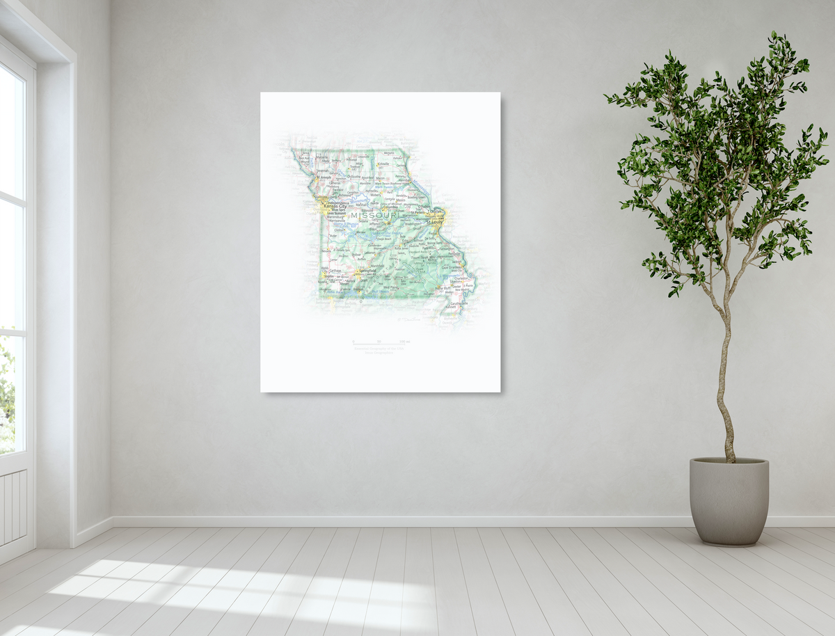 Missouri - Geographic Illustration