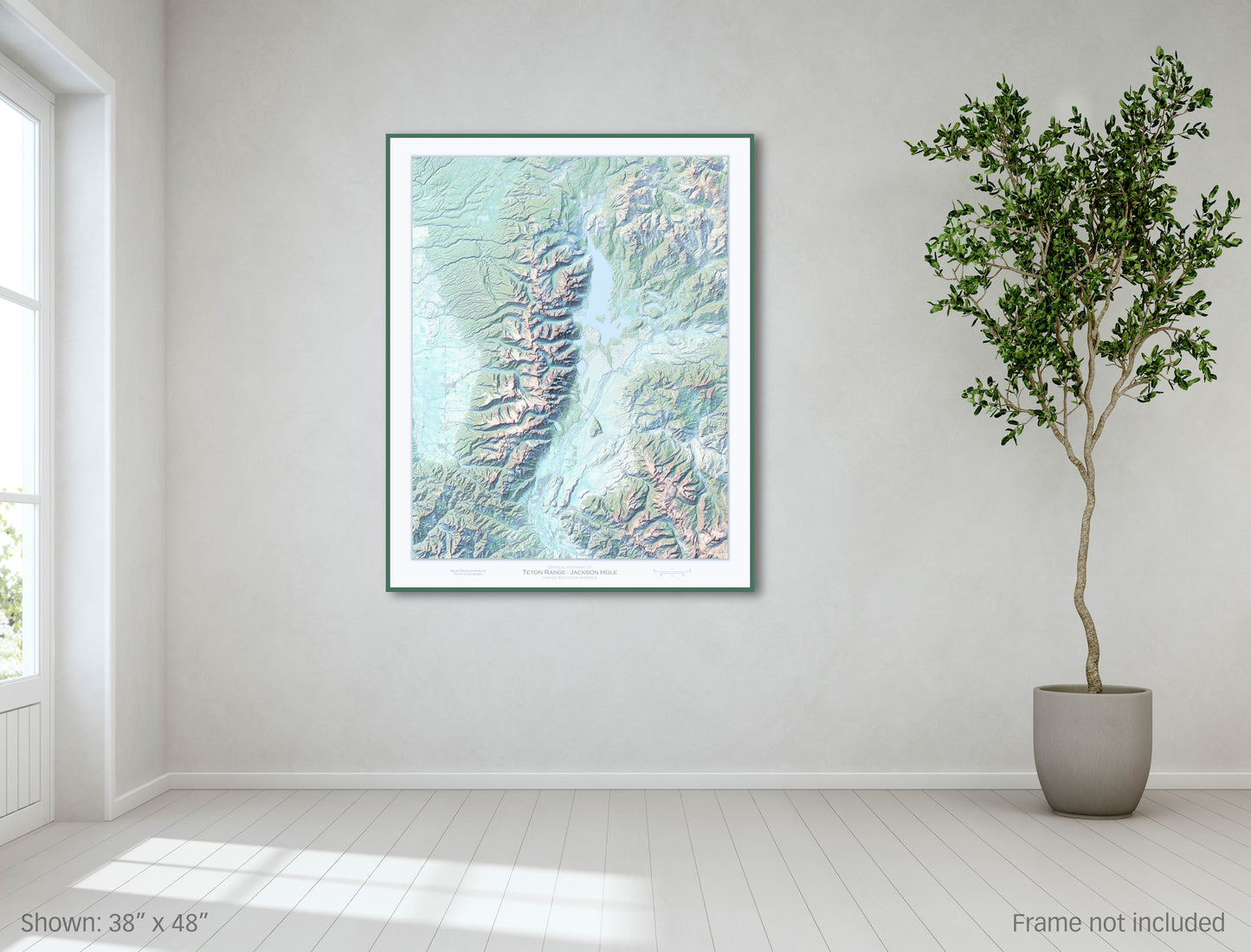 Vertical Portrait of Teton Range-Jackson Hole, USA