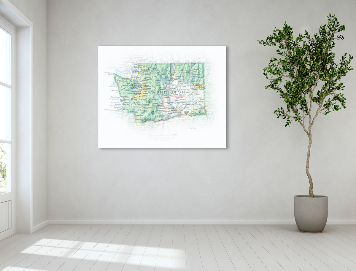 Washington - Geographic Illustration