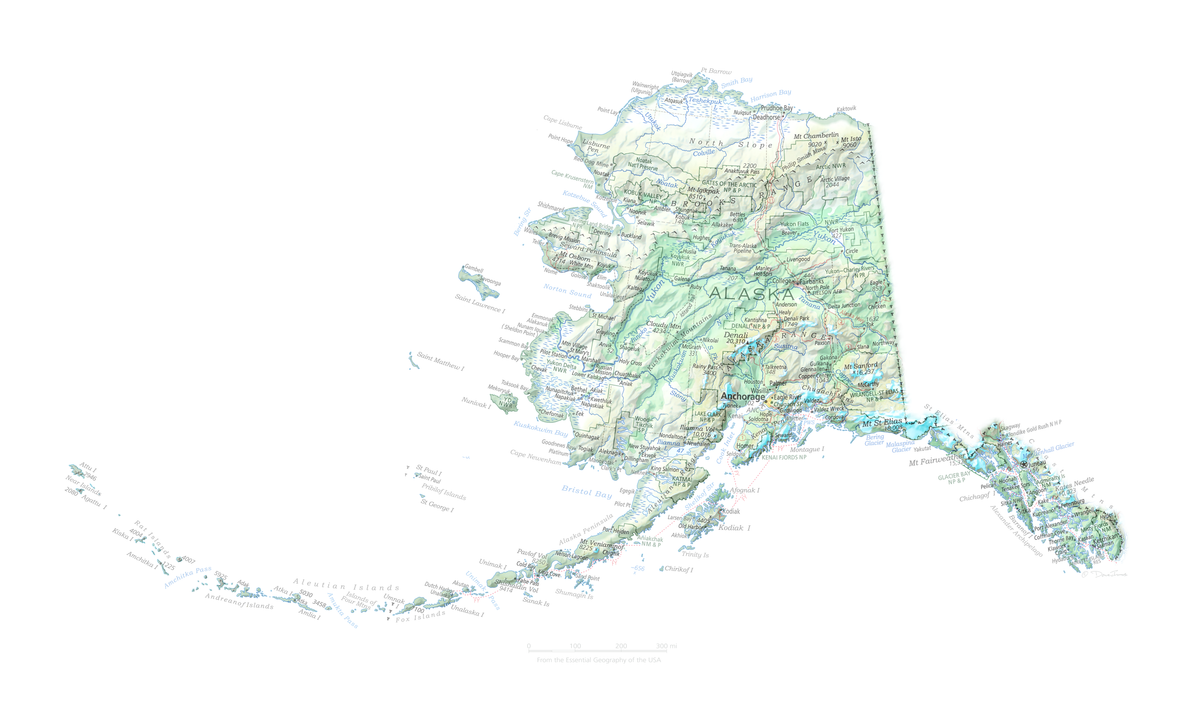 Alaska - Geographic Illustration