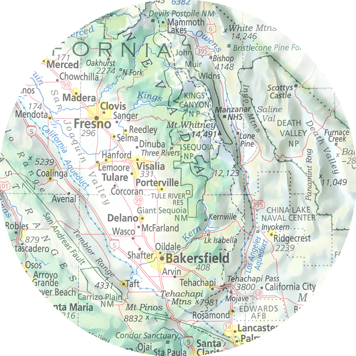 California - Geographic Illustration