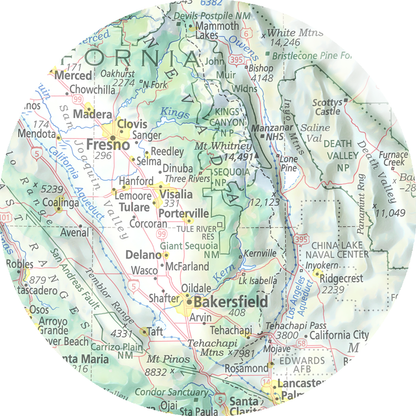 California - Geographic Illustration