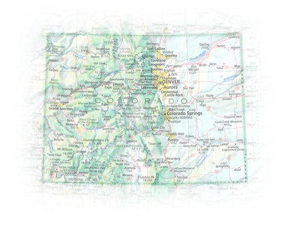 Colorado - Geographic Illustration