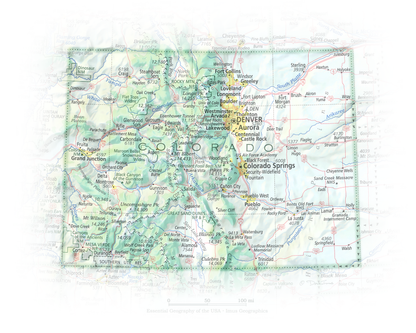 Colorado - Geographic Illustration