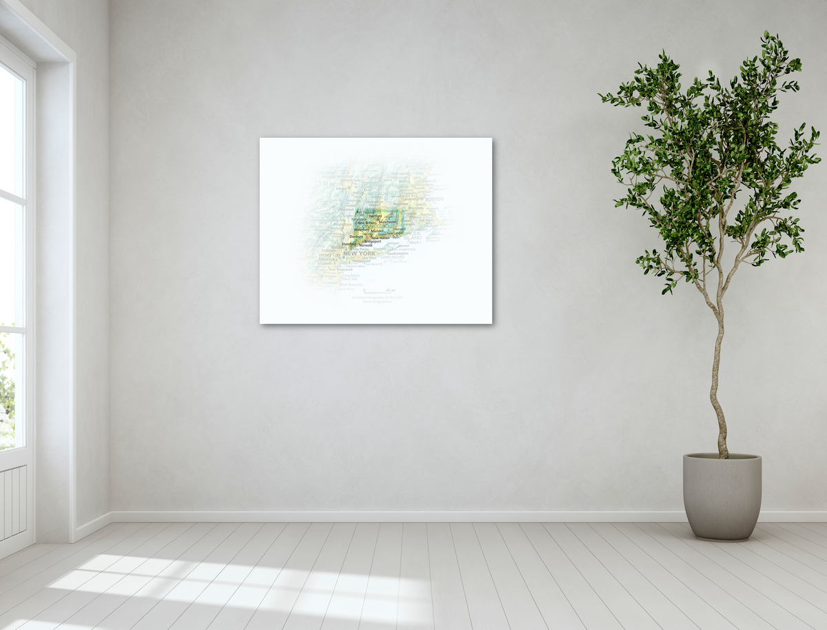 Connecticut - Geographic Illustration