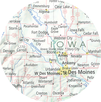 Iowa - Geographic Illustration