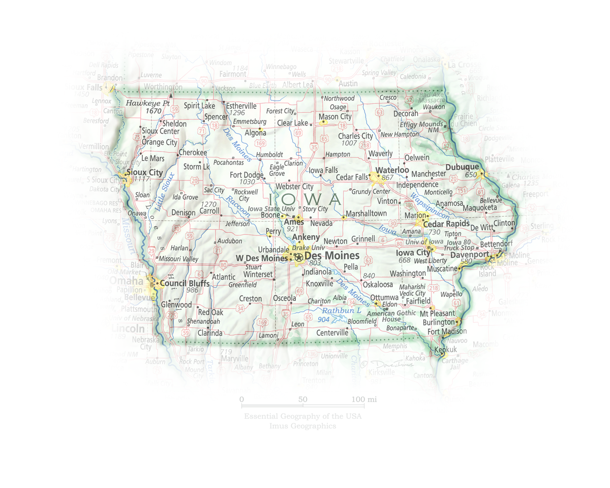 Geographic Portrait of Iowa