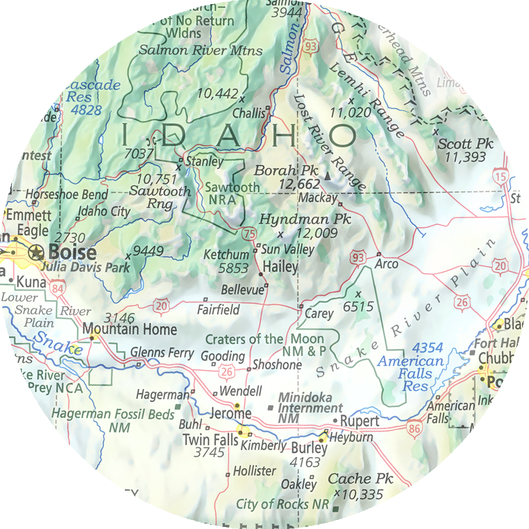 Idaho - Geographic Illustration