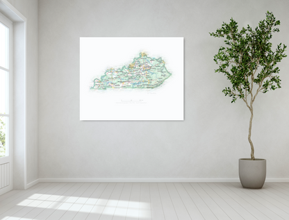 Kentucky - Geographic Illustration