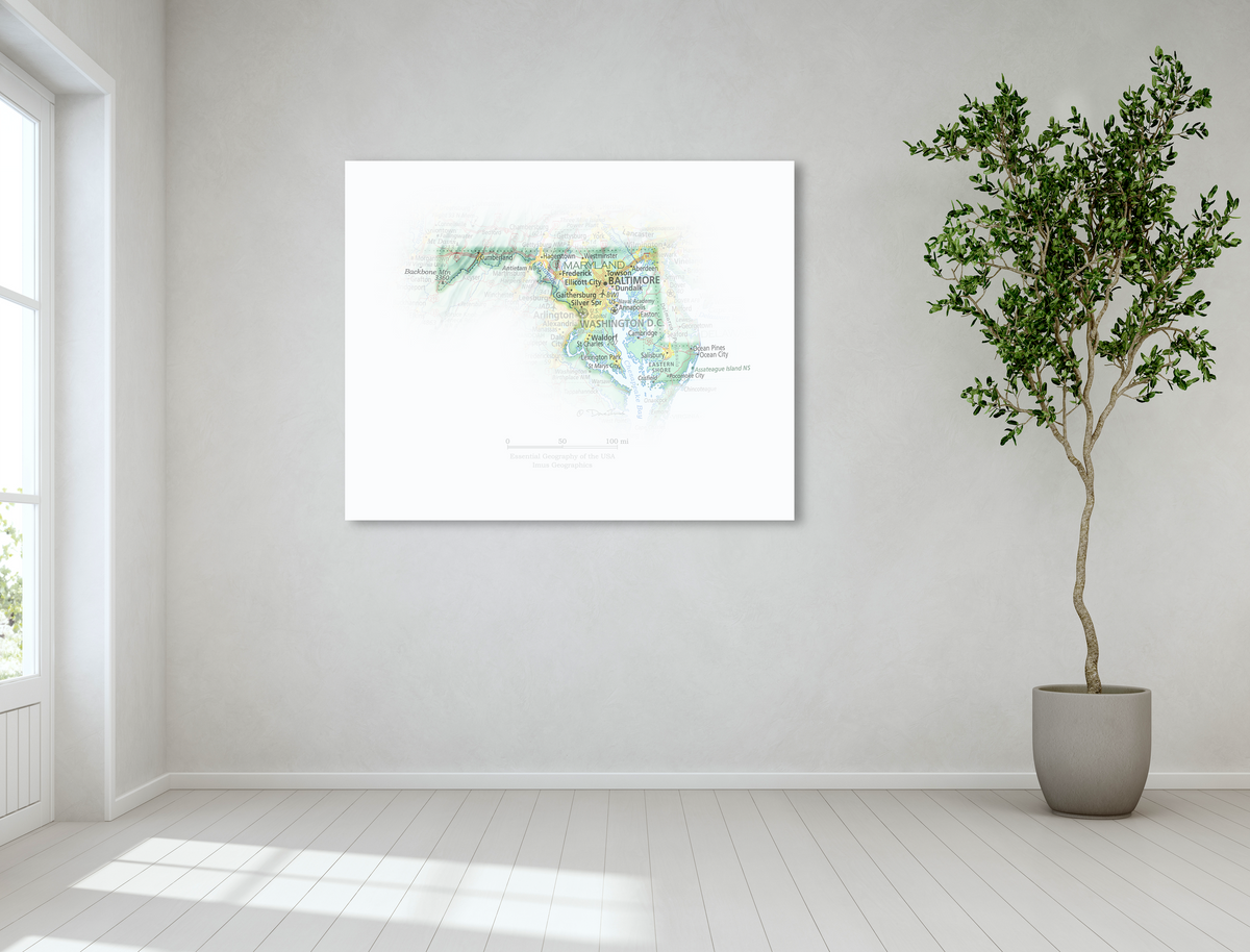Maryland - Geographic Illustration