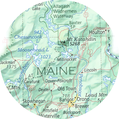 Maine - Geographic Illustration