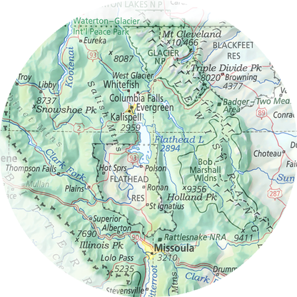 Montana - Geographic Illustration