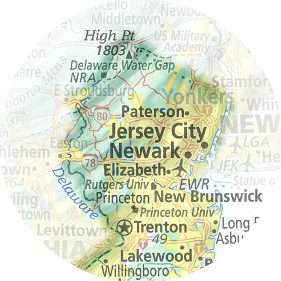 New Jersey - Geographic Illustration