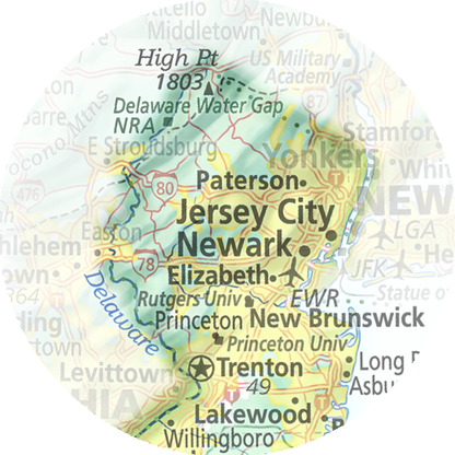 New Jersey - Geographic Illustration