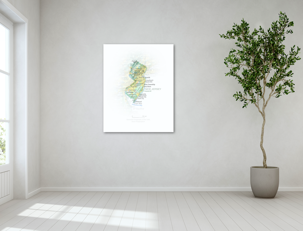 New Jersey - Geographic Illustration