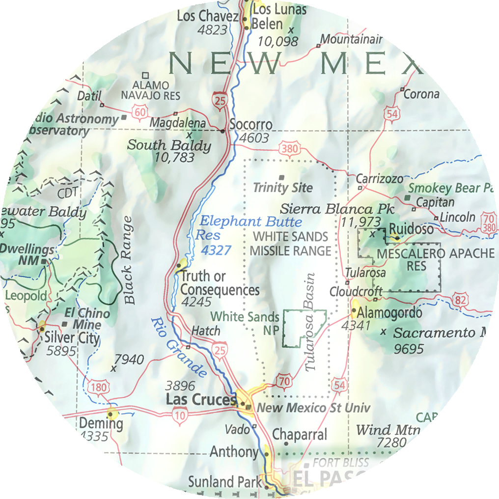 New Mexico - Geographic Illustration