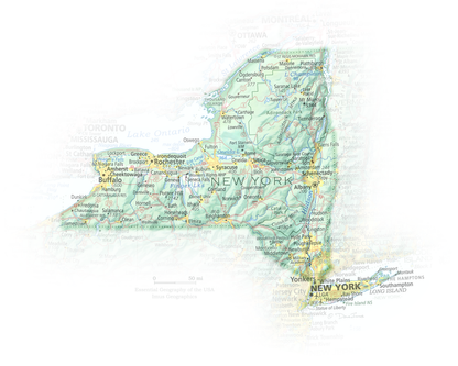 New York - Geographic Illustration