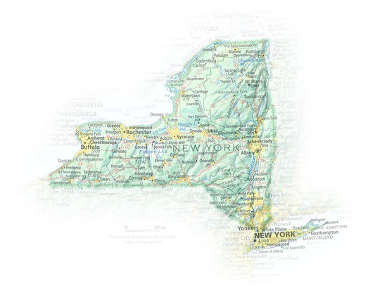 New York - Geographic Illustration