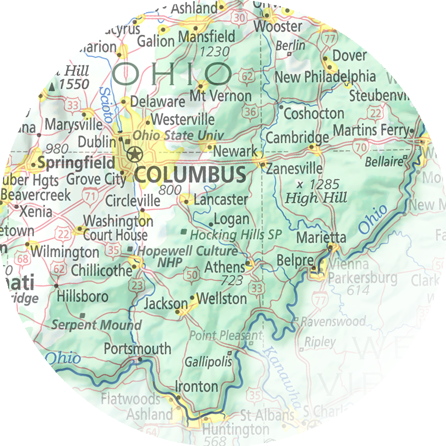 Ohio - Geographic Illustration