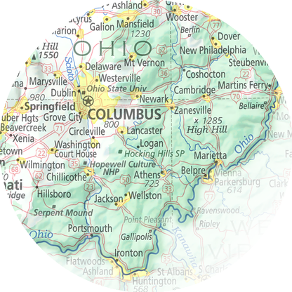 Ohio - Geographic Illustration