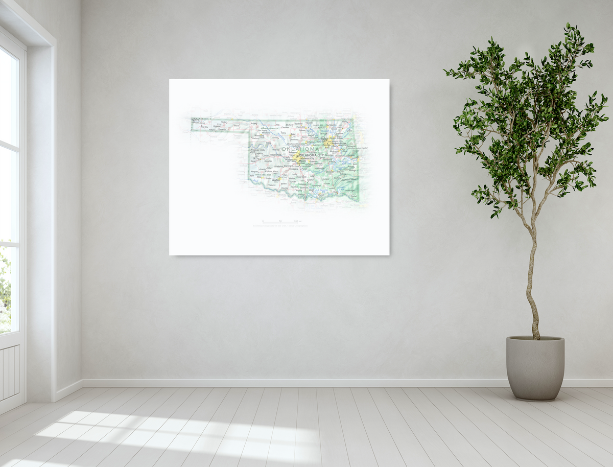 Oklahoma - Geographic Illustration