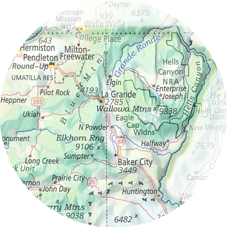 Oregon - Geographic Illustration