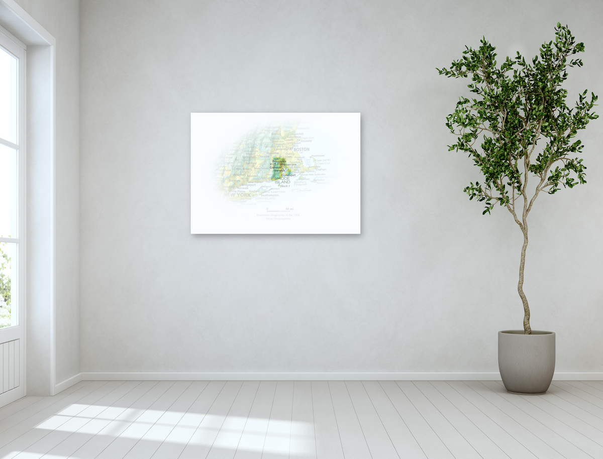 Rhode Island - Geographic Illustration