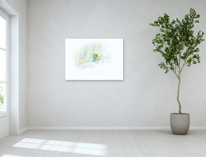 Rhode Island - Geographic Illustration