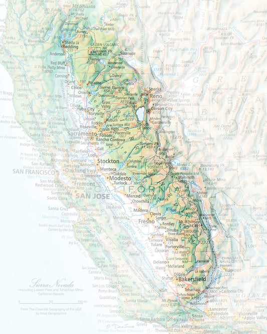 Essential Geography of the SIERRA NEVADA, California-Nevada