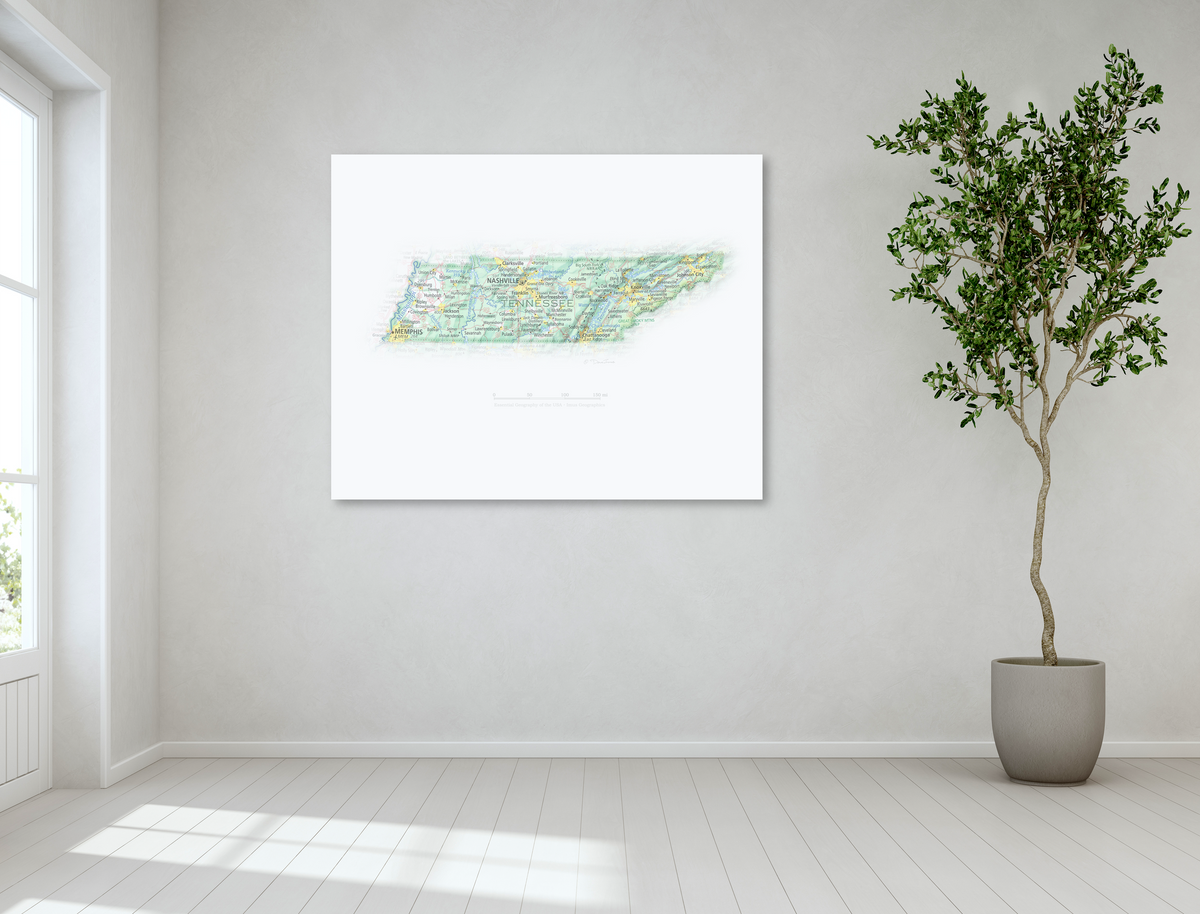 Tennessee - Geographic Illustration