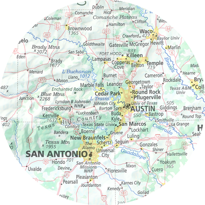 Texas - Geographic Illustration