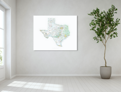 Texas - Geographic Illustration