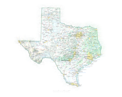 Texas - Geographic Illustration