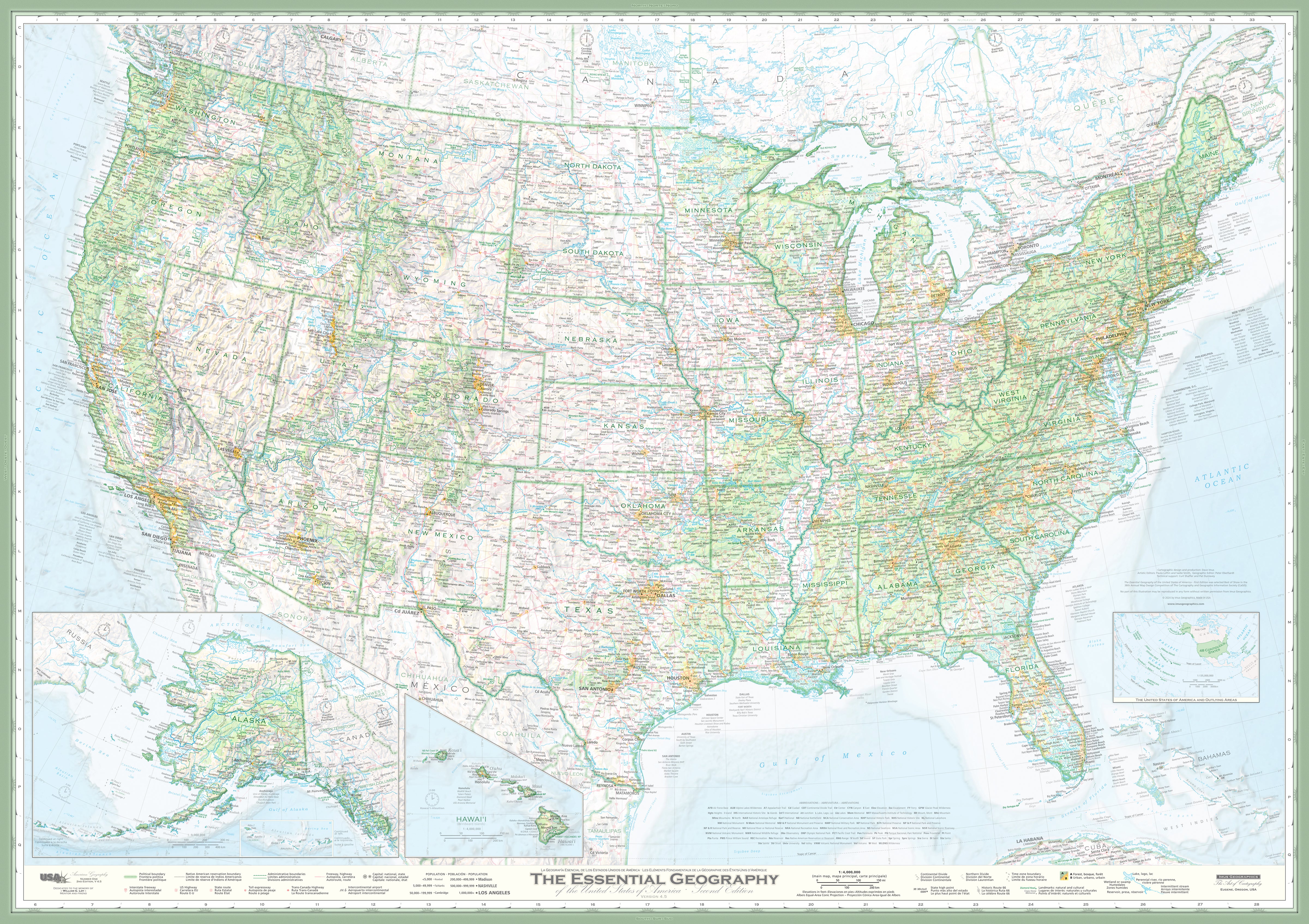 America Essential Geography of the United States of America – Imus Geographics