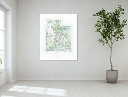 Utah - Geographic Illustration