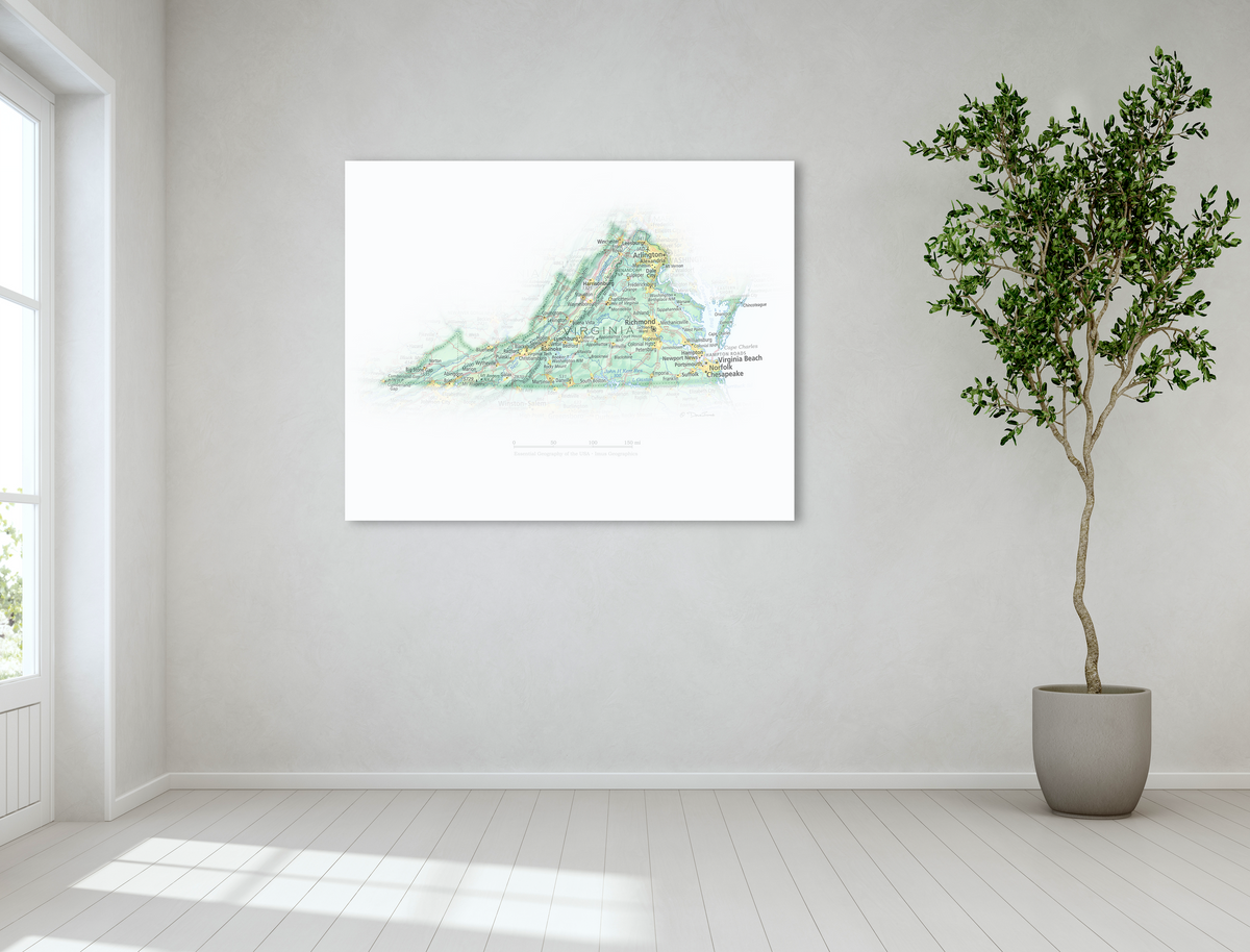 Virginia - Geographic Illustration
