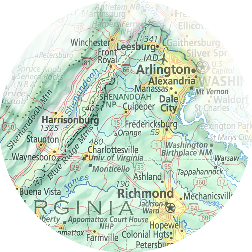 Virginia - Geographic Illustration