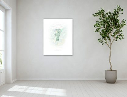 Vermont - Geographic Illustration