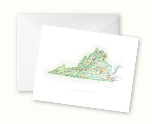 Virginia Note Cards