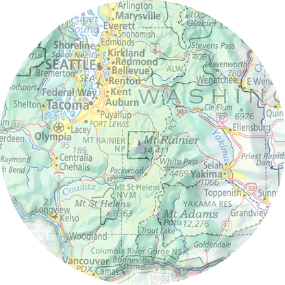 Washington - Geographic Illustration