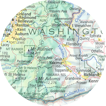Washington - Geographic Illustration