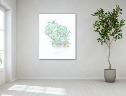 Wisconsin - Geographic Illustration